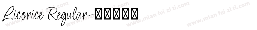 Licorice Regular字体转换